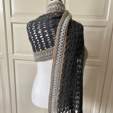 Easy Crochet Scarf Shawl Pattern: Easy-Pleaser Scarf Shawl