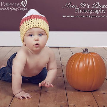 Candy Corn Baby Hat Crochet Pattern PDF 169