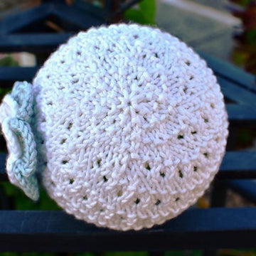 Diagonal Lace Baby Hat