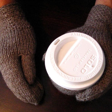 Mittens with Snap-On Coffee Sleeve