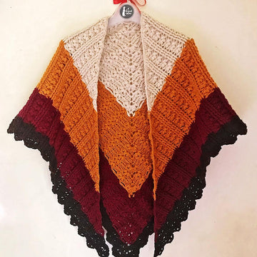Blooms and Dunes Shawl
