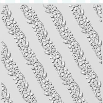 Creative Expressions 3D Embossing Folder 5.75"X7.5" - Diagonal Floral Vines