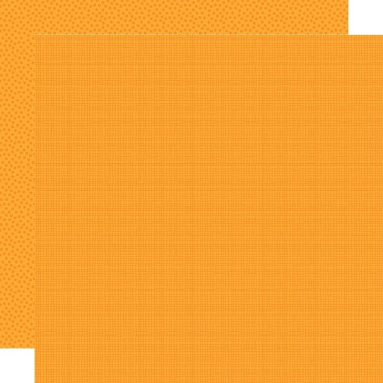 Doodlebug Bella Besties Graph/Dot Double-Sided Cardstock 12"X12" 25/Pkg - Orange