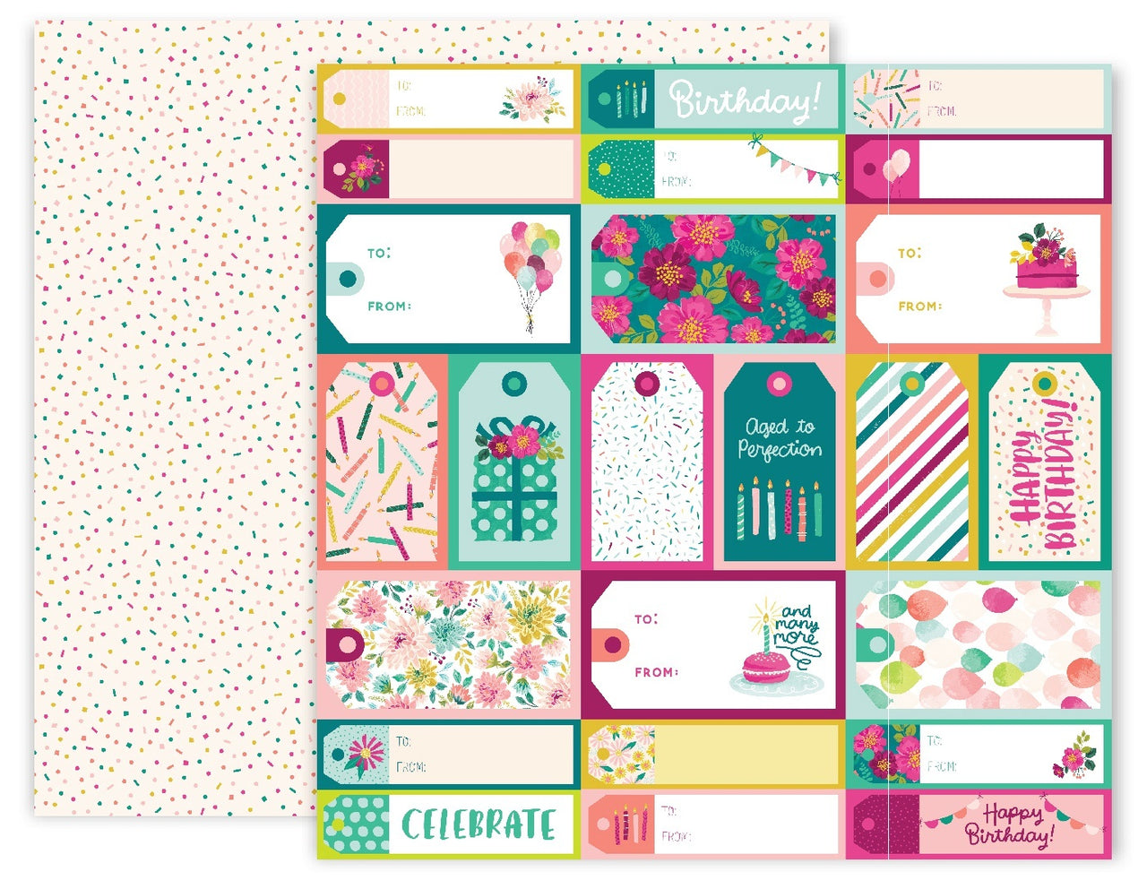 American Crafts And Many More Double-Sided Cardstock 12"X12" 25/Pkg - #4