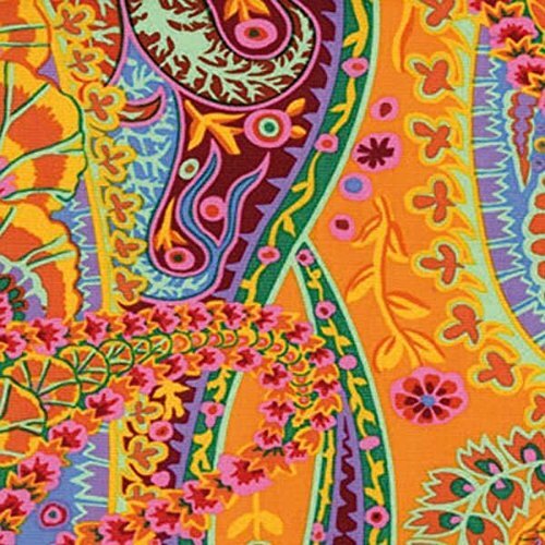 Coats Crafts UK Kaffe Fassett Paisley Jungle Tangerine Fabric Fat Quarter