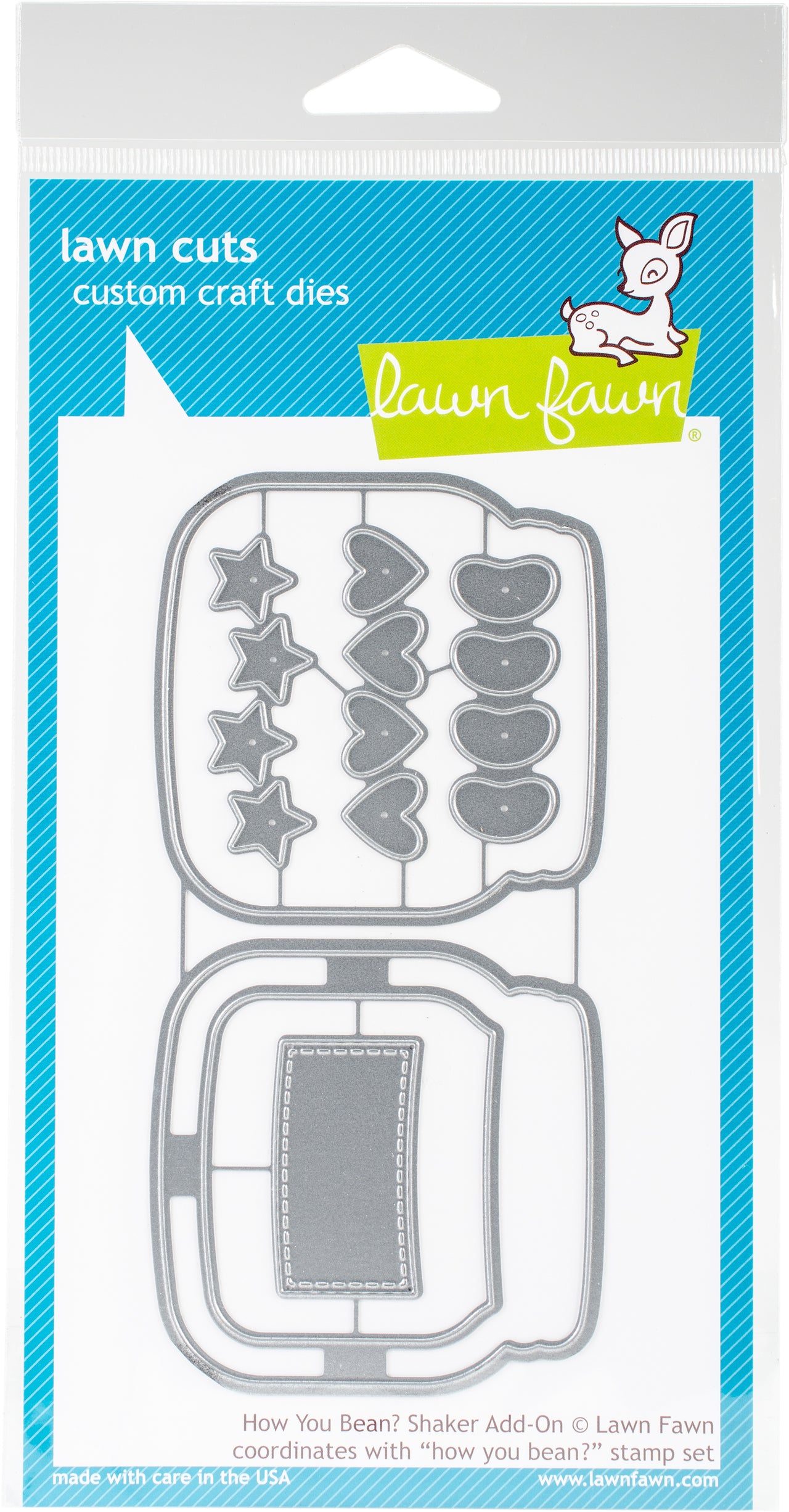 Lawn Fawn Lawn Cuts Custom Craft Die - How You Bean? Shaker Add-On