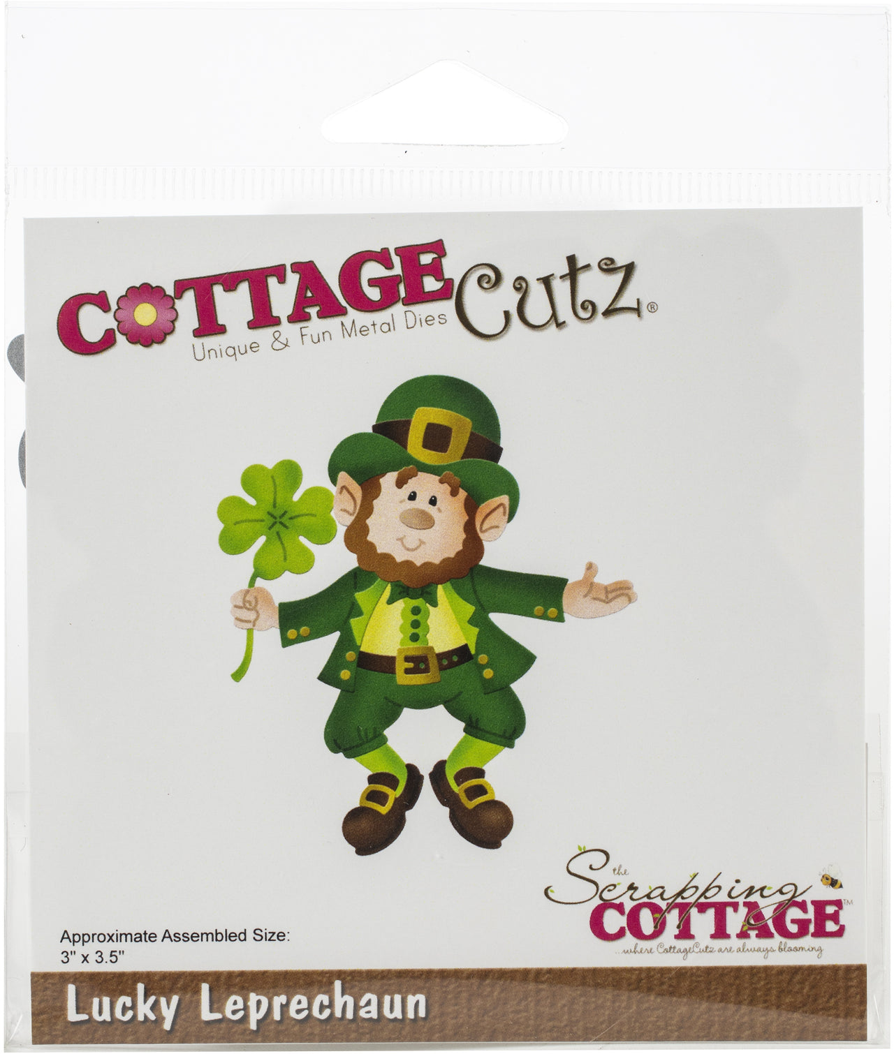 CottageCutz Dies - Lucky Leprechaun 3"X3.5"