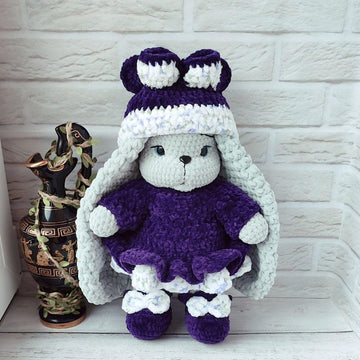 Crochet Bunny with long ears Amigurumi Rabbit