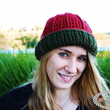 Reversible Textured Slouchy Beanie