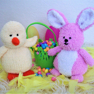 Easter Chick & Bunny Rabbit Soft Toys BB004