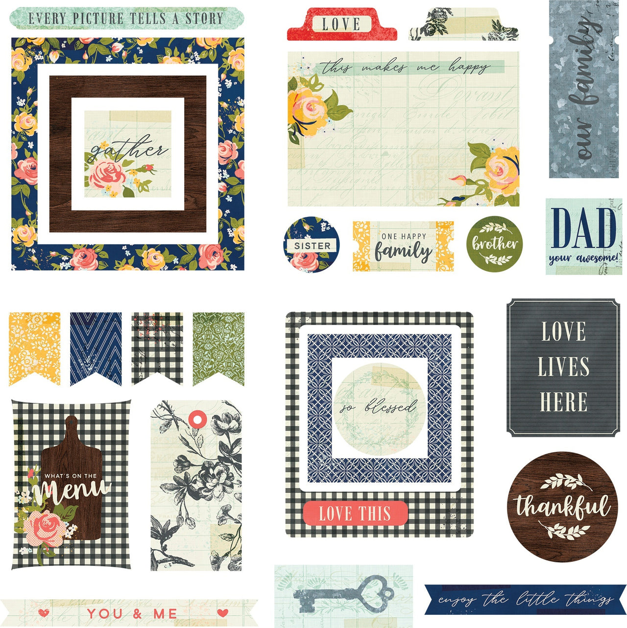 Photoplay Paper We Are Family Ephemera Cardstock Die-Cuts - 606291