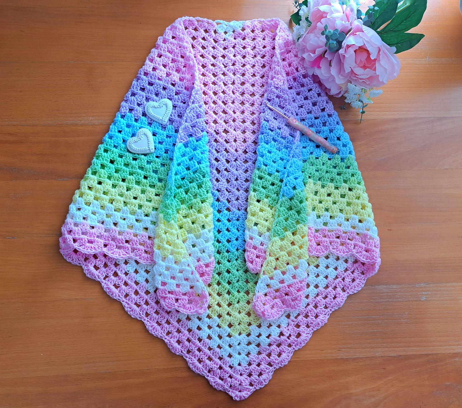 Crochet Vintage Pretty Prism Shawl Pattern/Tutorial