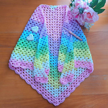Crochet Vintage Pretty Prism Shawl Pattern/Tutorial