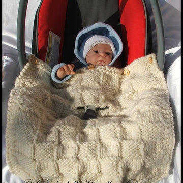 8 Patterns for Car Seat Blankets to fit standard 0-9m car seats