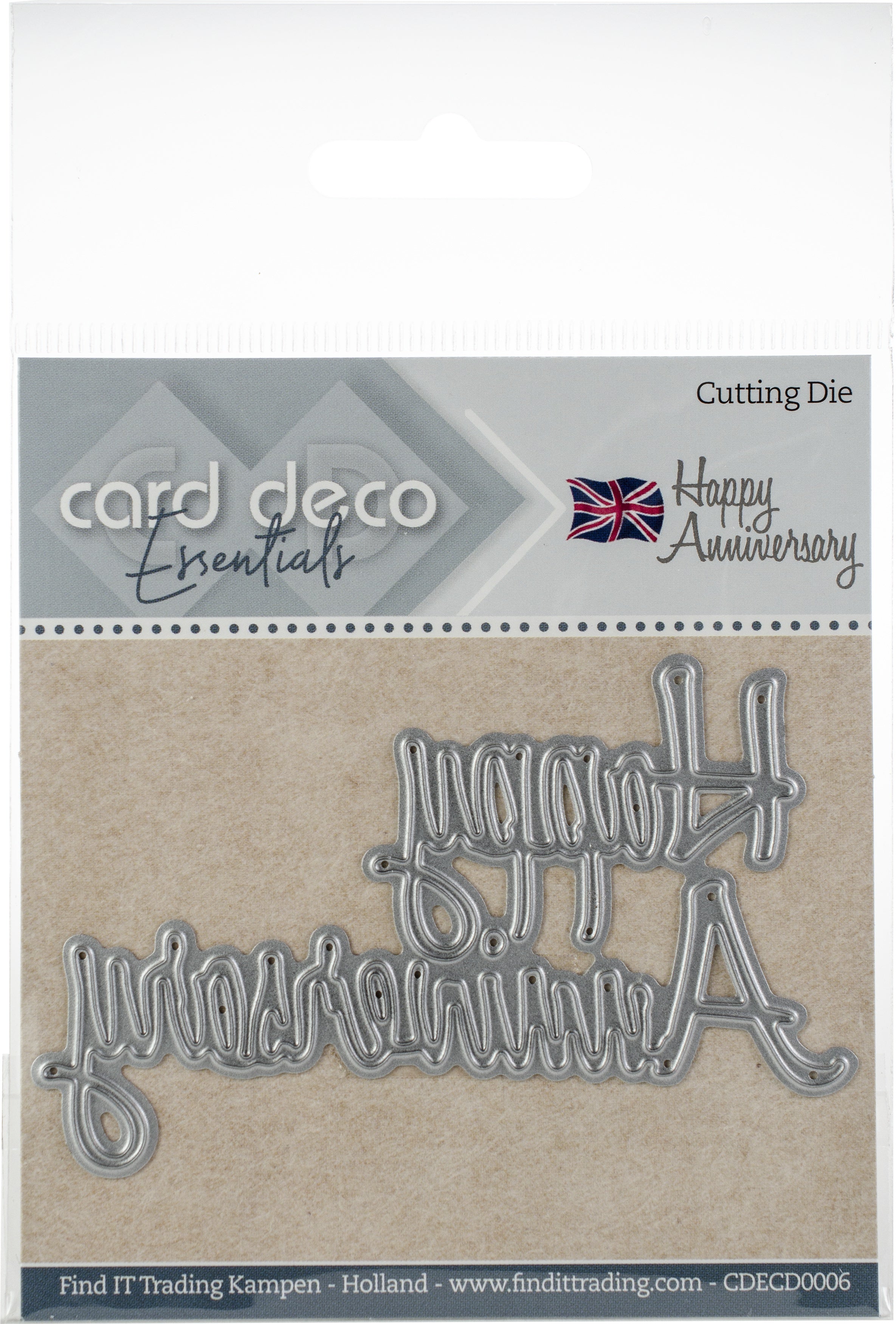 Find It Trading Card Deco Dies - Happy Anniversary
