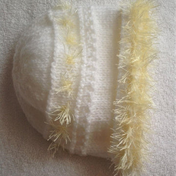Fluffy brim baby beanie hat