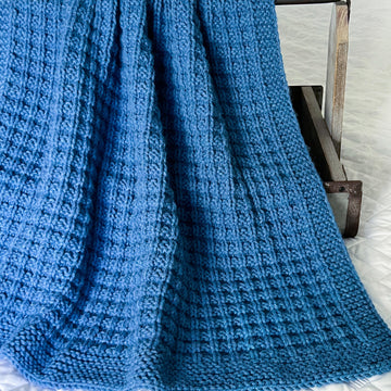 Waffle Stitch Baby Blanket