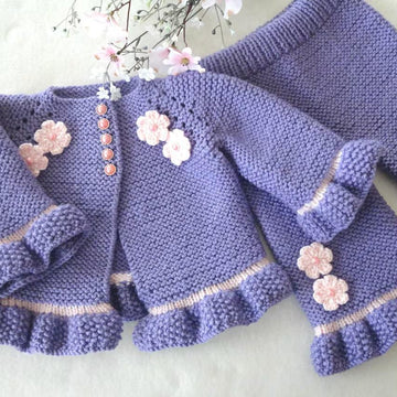 Knitting PATTERN Baby Girl Clothes Baby Cardigan Baby Pants