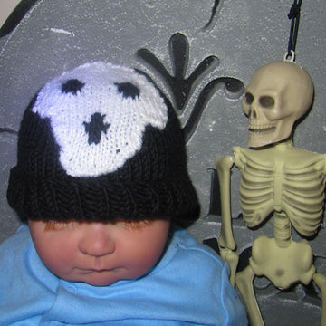 Baby Skull Halloween Beanie