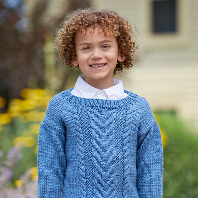 Borage Sweater in Valley Yarns Haydenvill Bulky - 943 - Downloadable PDF