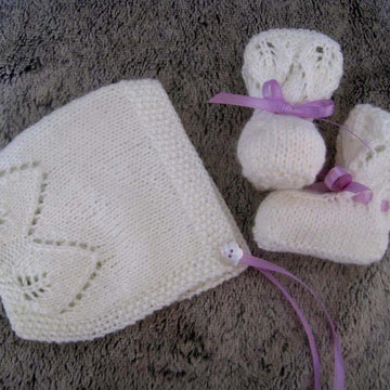 Little Princess Bonnet & Booties Set
