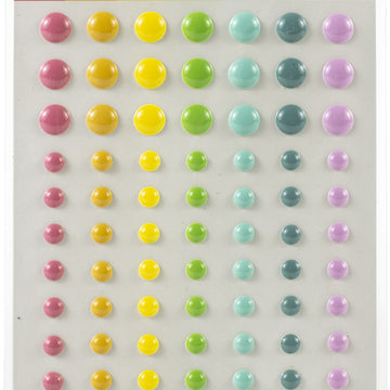 Waffle Flower Crafts Enamel Dots - Up & Running-Multicolor