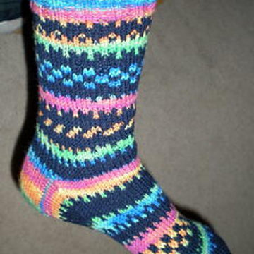POTLUCK FAIR ISLE SOCKS