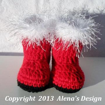 Baby Santa Booties