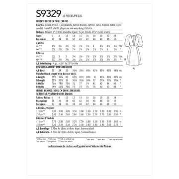Simplicity Misses' Dress in Two Lengths S9329 - Sewing Pattern