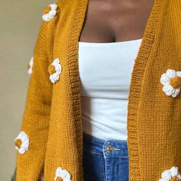 Flower Puff Cardigan
