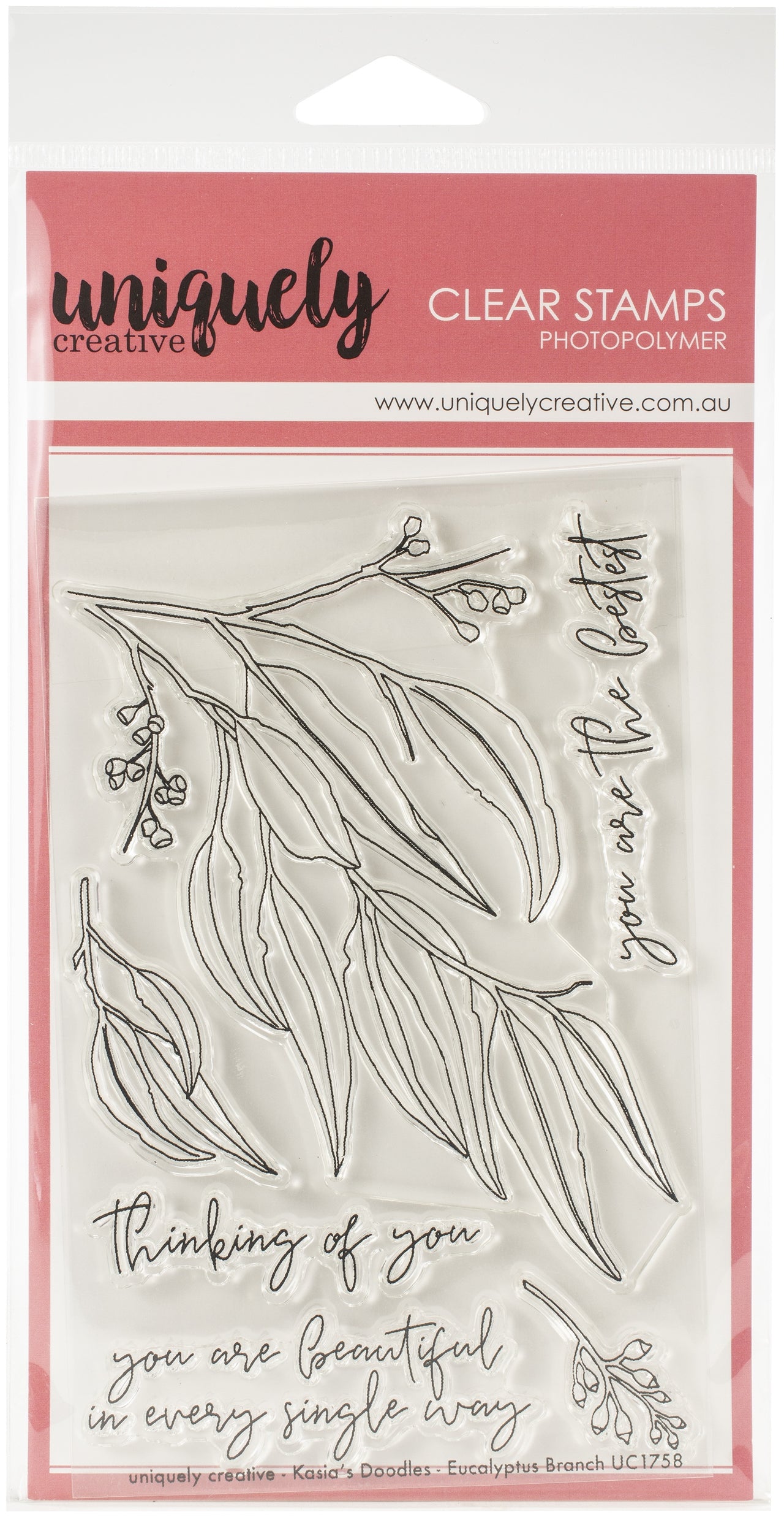 Uniquely Creative 4"X6" Clear Stamps - Eucalyptus Branch