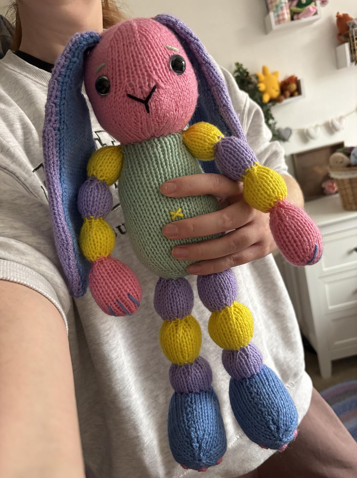 Rainbow Bunny Toy