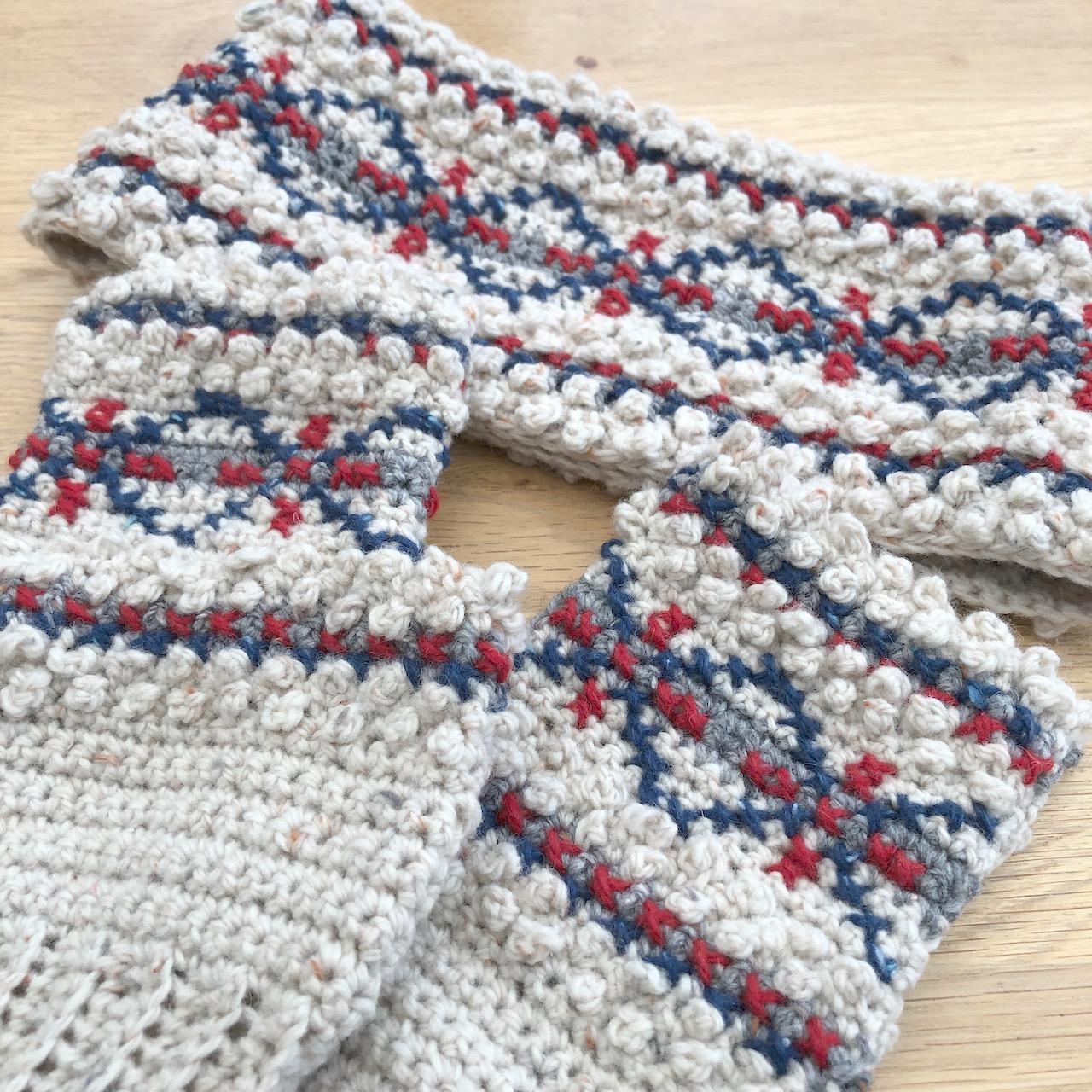 Simple Fair Isle Wrist & Ear Warmers