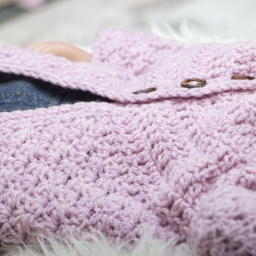 Round neck newborn cardigan 001