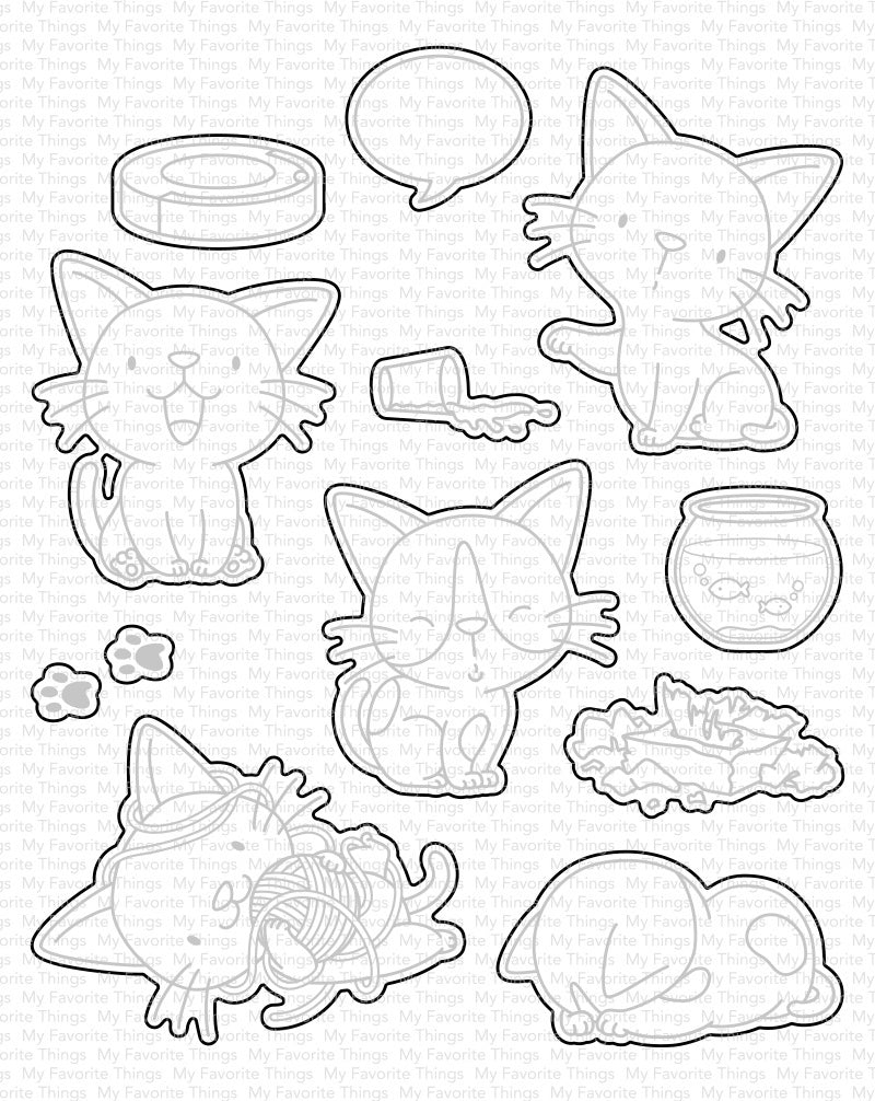 My Favorite Things Die-namics Die - Cat-Astrophe