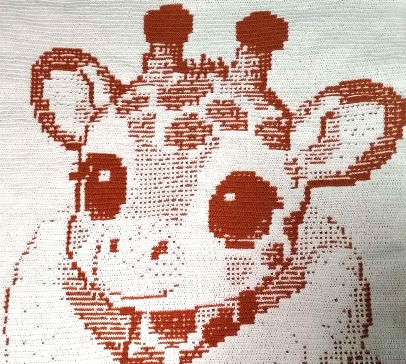 Mosaic "BABY GIRAFFE" for baby bed
