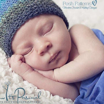 Easy Flower Beanie Crochet Hat Pattern PDF 202