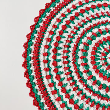 Holly Jolly Christmas Doily