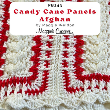 Candy Cane Panels Afghan Crochet Pattern