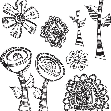 Ranger Dyan Reaveley's Dylusions Cling Stamp Collections 8.5"X7" - Everything's Rosy