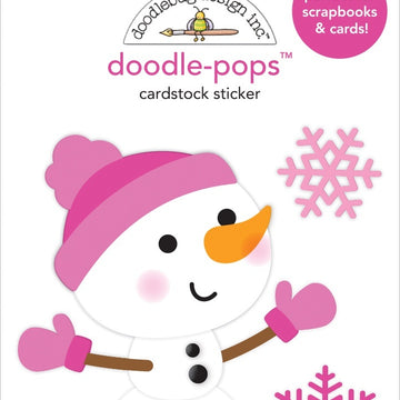 Doodlebug Doodle-Pops 3D Stickers - Crystal, Winter Wonderland