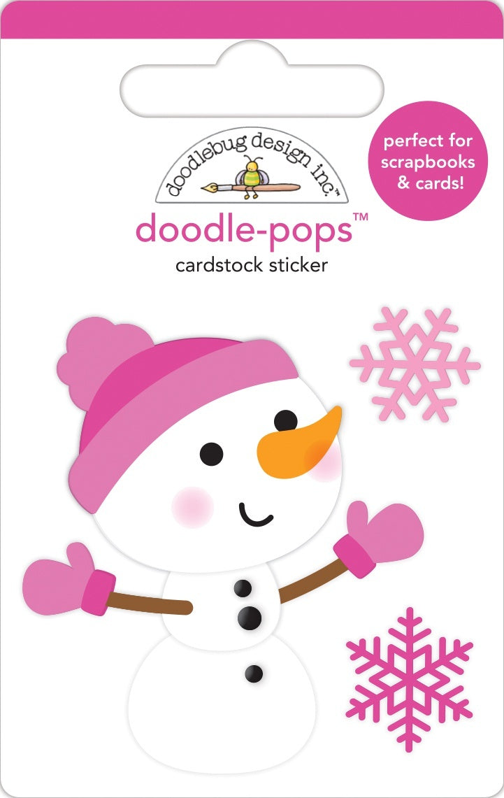 Doodlebug Doodle-Pops 3D Stickers - Crystal, Winter Wonderland