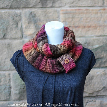 Walnut infinity scarf