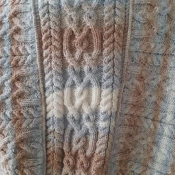 Cable Vest - Sideways Knit