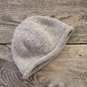 Knitting Pattern Rolled Brim Beanie
