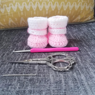 Beautiful baby booties