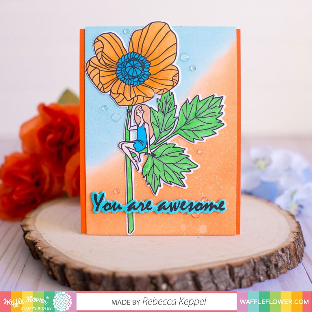 Waffle Flower Crafts Clear Stamps 4"X6" - In Bloom