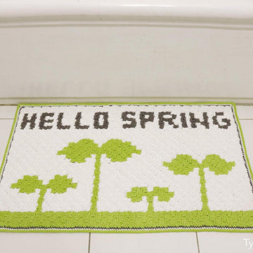 Hello Spring Bath Mat