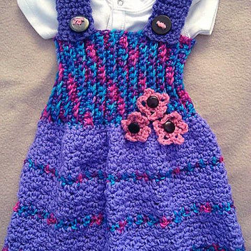 663 GIRLS CROCHET TUNIC, SUNDRESS, JUMPER "BonBon"