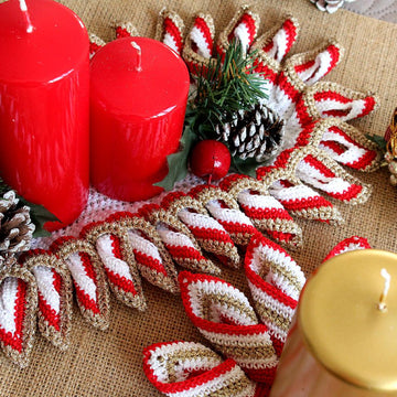 Christmas Swirls decorations Doilies